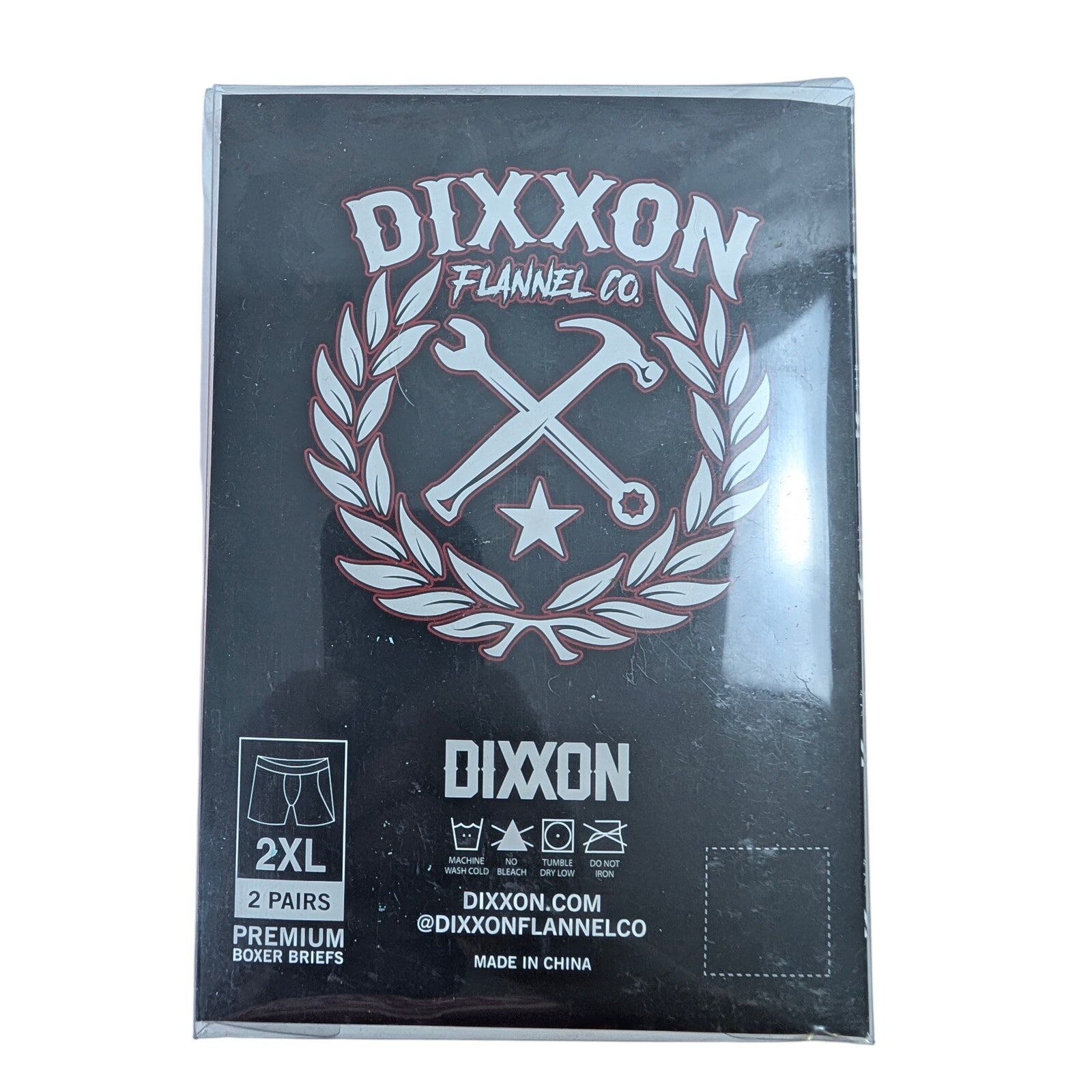 Dixxon Flannel Co Mens 2xl Premium Boxer Brief Red Black I Love Milfs 2 Pack Nib — image 3 of 4
